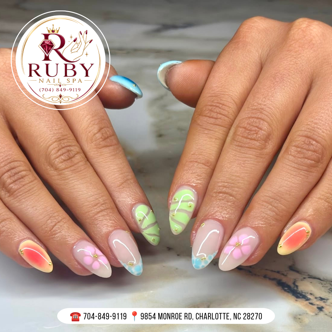 Ruby Nails Spa nail work in Charlotte, North Carolina